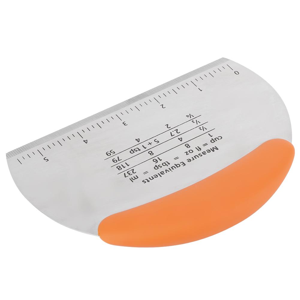 Stainless Steel Pastry Scraper Chopper Flour Pastry Cutter Pastry Scale Measurement Baking Tool Kitchen Bakeware