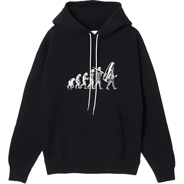 Nike Human Print Hoodie With Drawstring Men Hoodies Black FQ6898-010