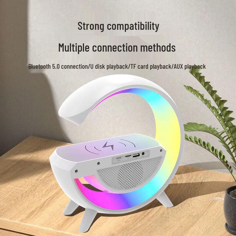 Yidian Multifunctional Bluetooth Speaker with Mirror LED Alarm Clock