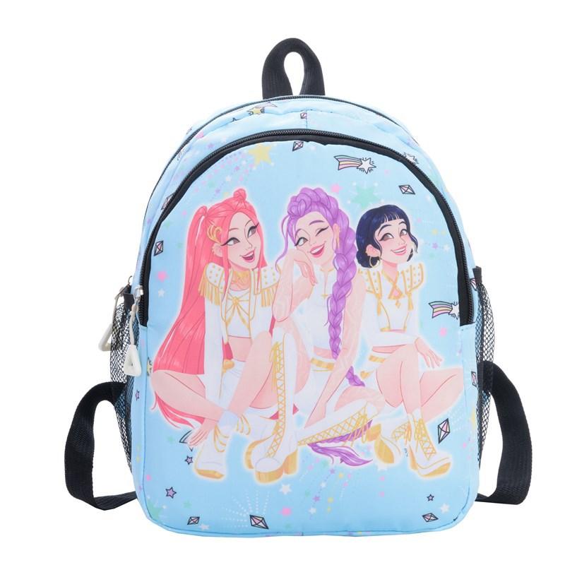 Kpop Korean Version Of Children'S Backpack Kindergarten Schoolbag Witch Hunter Group Cartoon Cute Boys And Girls Backpack