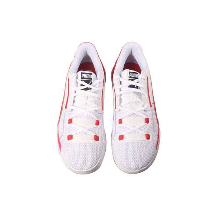 Puma Clyde Hardwood Team High Risk Red Men Sneakers White 194454-04