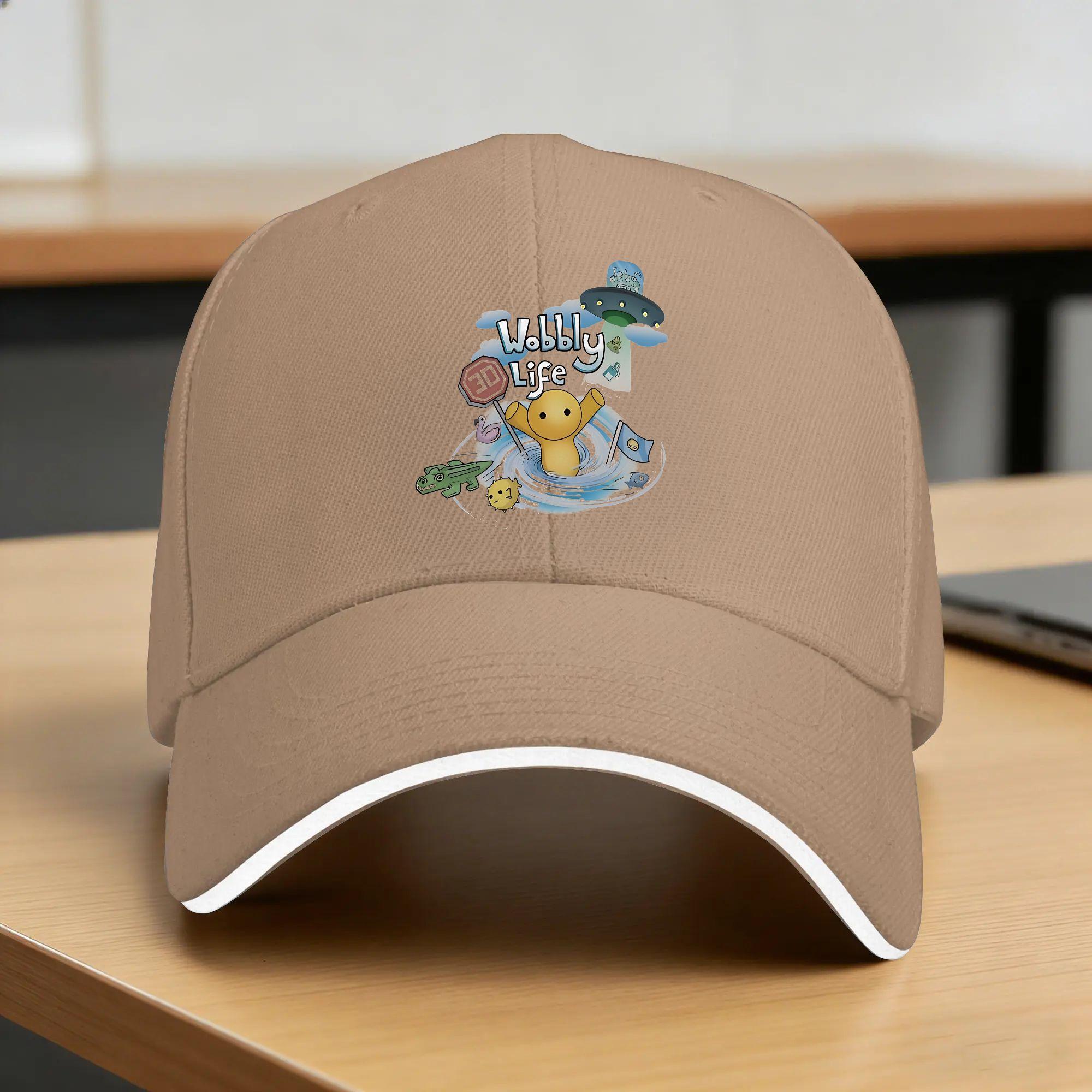 Wobbly Life Baseballkappe Trendige Trucker-Kappe Sommer Herren Damen K-Pop Rock Baseballkappen One Size gray