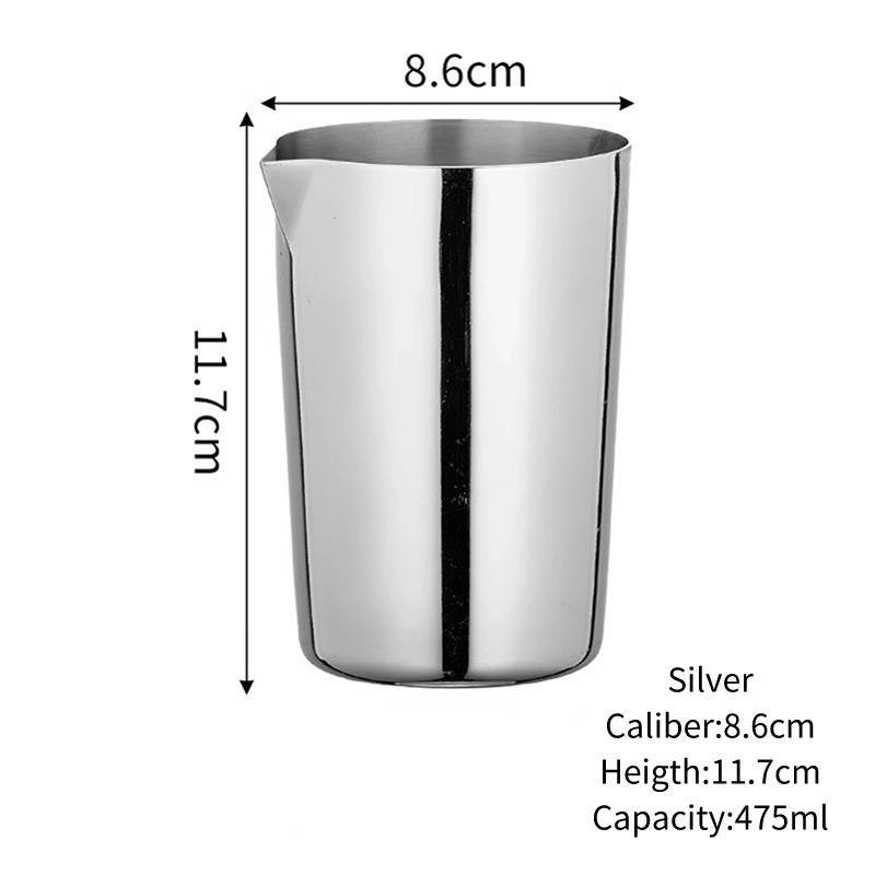 

Cocktail Shaker Stainless Steel Mixer Drink Mixing Glass Bartending Utensil Stirring Engraved Bartending Stirring Cup Bar Tool