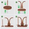Woodens Yarn Stand With Rotatable Base For Home Knitting Tool Natural Woods