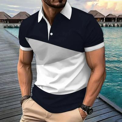 The New Men's Short-sleeved POLO Shirt for Summer 2025 Is Casual Fashionable and Comfortable with 3D Pattern Printing