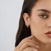 Geometric Copper Shape Earrings Set Fashionable And Versatile Jewelry For Wear Everyday