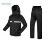 Huihuadu Thickened Reflective Two-Piece Outdoor Rain Suit