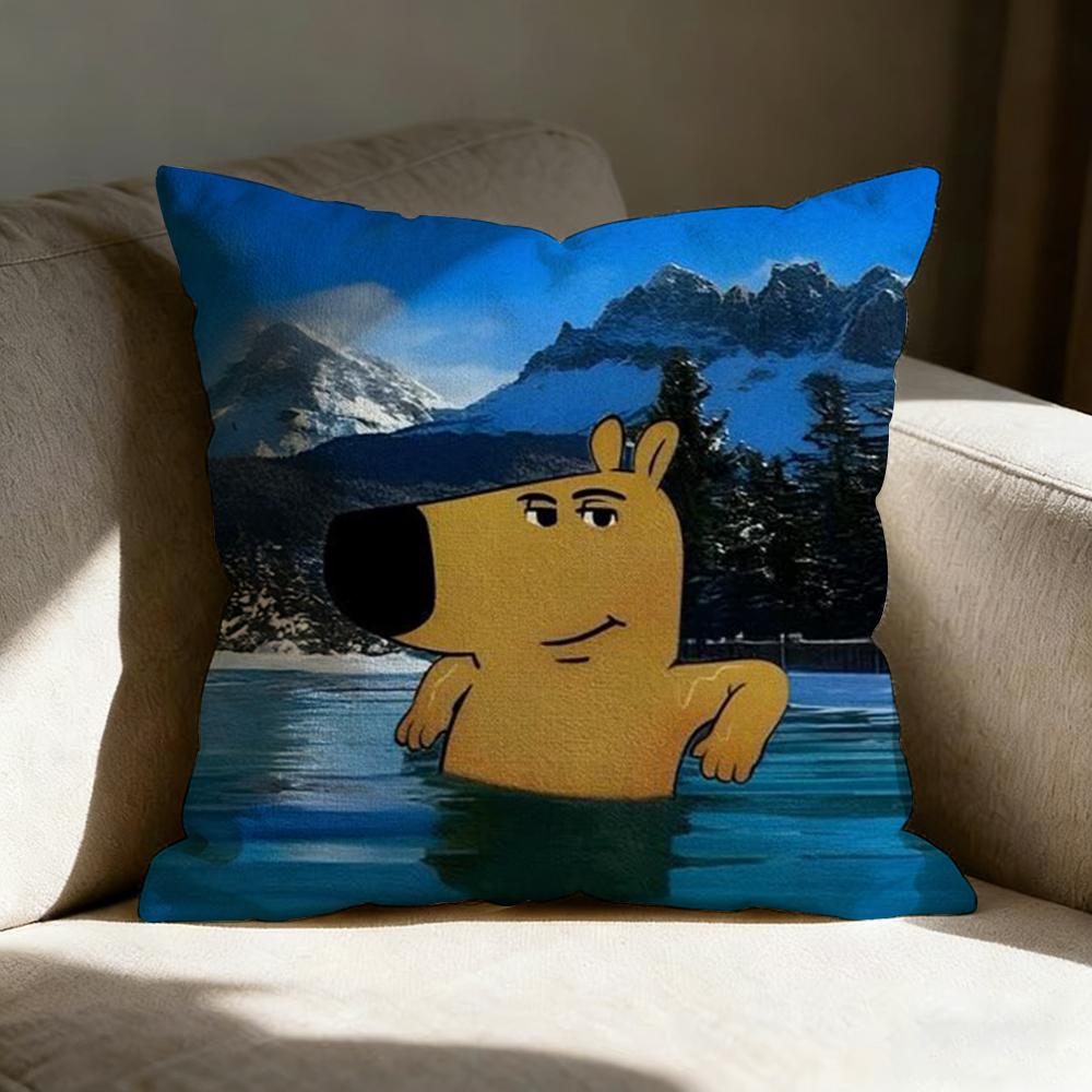 CChill GGuy CARTOON Pillow Case Linen Pillow Covers Cover For Couch Living Room Bench Patio Floor Linen Home Decor