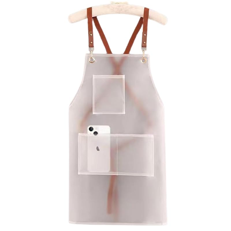 

[Puna Pono] waterproof apron ladies For business use water repellent apron silicone apron (white)