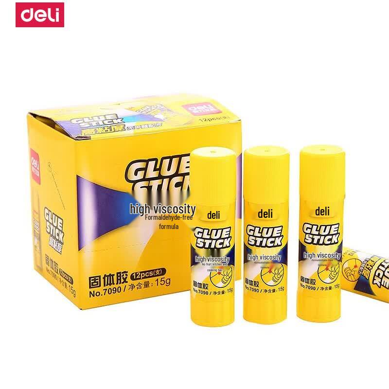 Deli 7090 15g PVP Solid Glue Sticks, 60-Count Pack