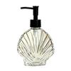 Muschelförmiger Glas-Seifenspender 400ml Flüssigseife/Lotion Aufbewahrungsflaschen Badezimmerzubehör