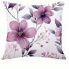 Floral Patterned Pillowcase Pink & PurpleSuitable for Sofa Car Bedroom Decorative Cushion Cover Pillow Covern,