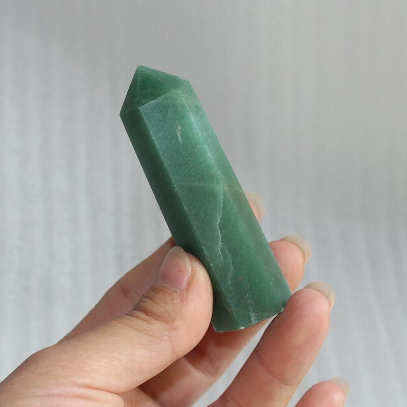 6070mm Natural Quartz Crystal Point Healing Obelisk Hexagonal Wand Decor Reiki
