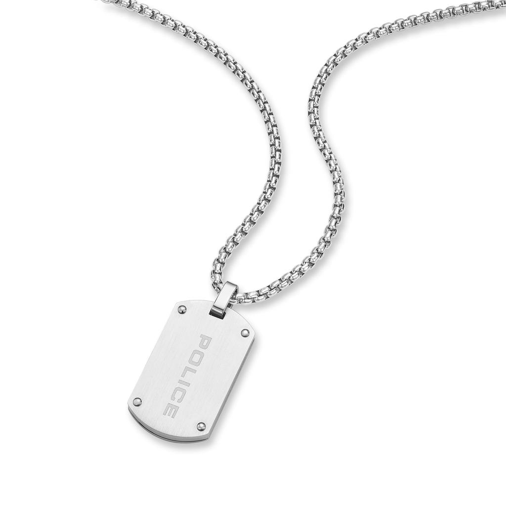 Police U-TURN GN0041701 Stainless Steel Men's Necklace Box Paper Bag Official