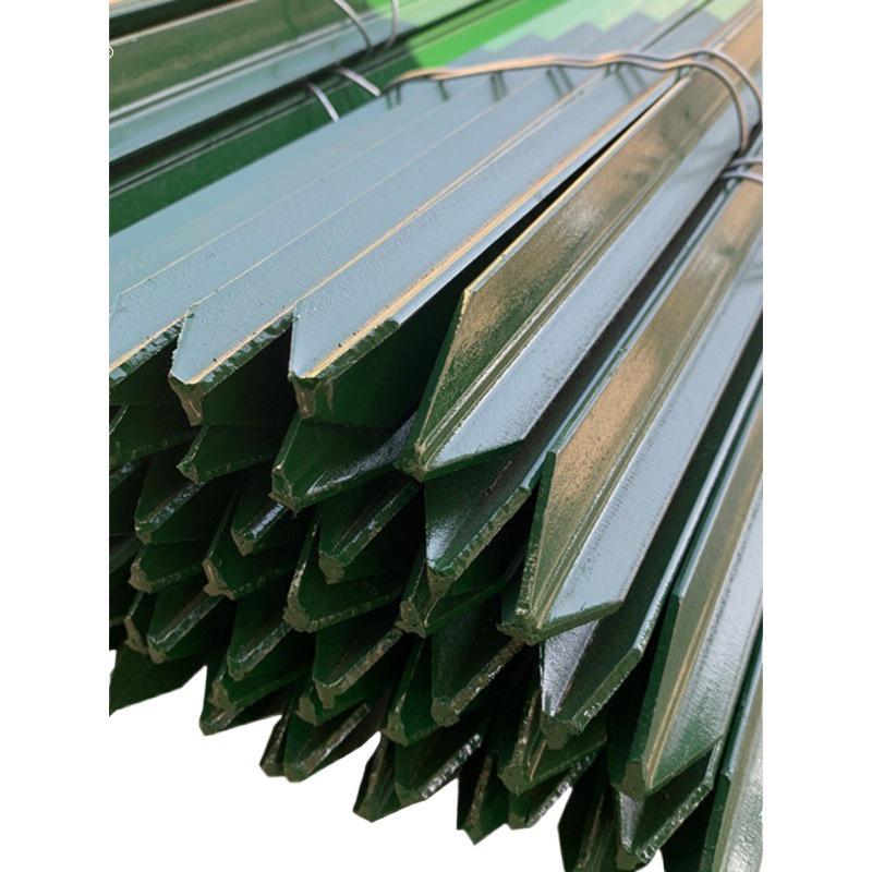 Pointed Angle Iron Tension Rod for Vegetable Garden and Sheep Pen Fence Support