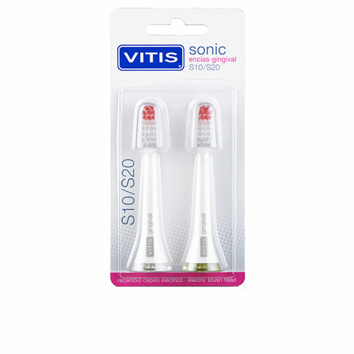 

Сменные электрические зубные щетки Vitis Sonic S10/S20 Gingival 2 штуки