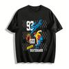 Vintage Street Skateboarding Graphic Tee Retro Sporty Loose Casual Top Pure Cotton T-shirt