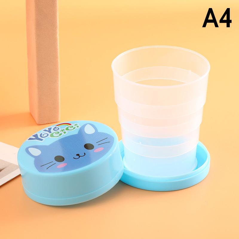 250Ml Stainless Steel Folding Cup Outdoor Travel Camping Portable Collapsible Water Cups With Keychain Retractable Teacups