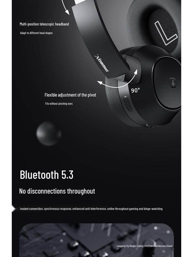 2025 Wireless Bluetooth Over-Ear Headphones with Active Noise Cancellation, Gaming Mics, and Wired Option.