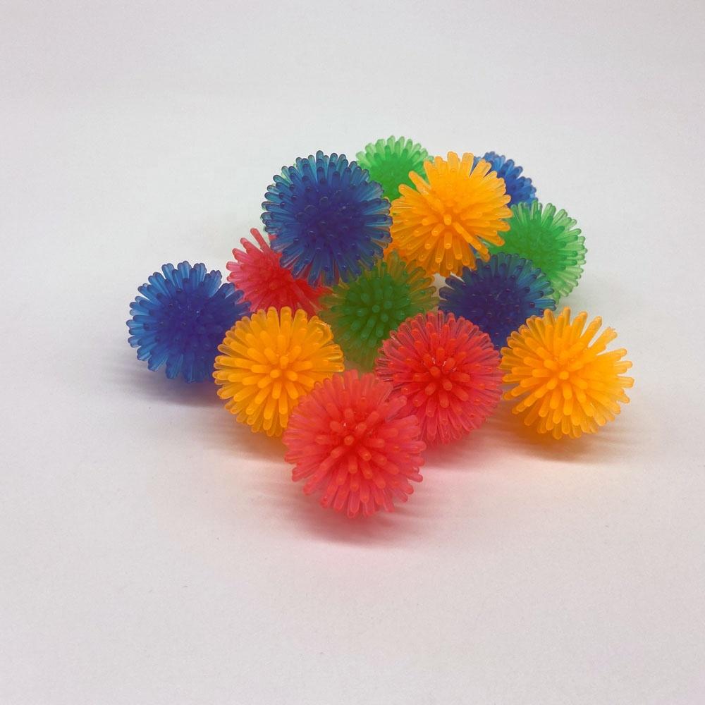 100 pièces Nouveaux Jouets Sensoriels à Presser Soulagement du Stress Boules Hérisson Squishy Pointues Jouets Fidget pour Enfants et Animaux