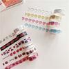 5m Washi Tape Heart Cake Pattern Black White Decorative Paper Tape for Journaling Sealing Stickers Stationery Ins Style