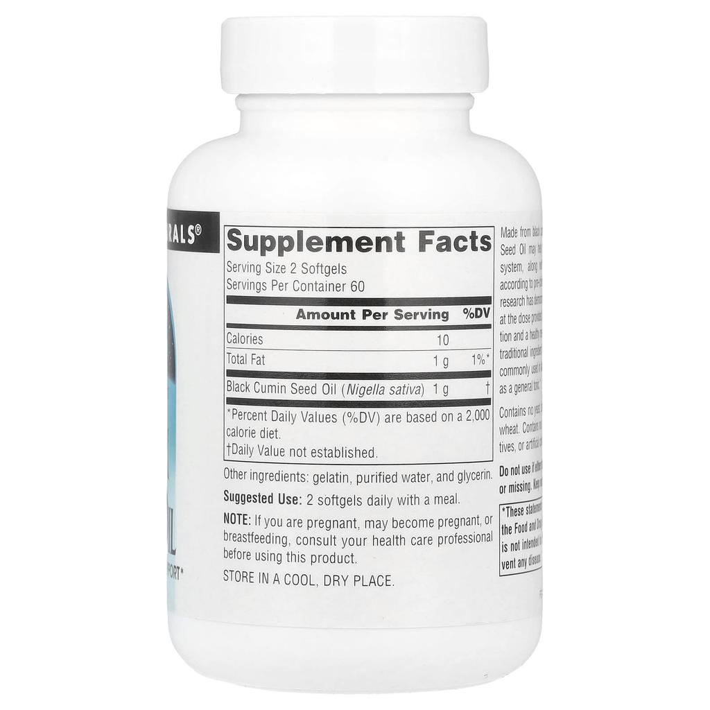 Black Seed Oil, 120 Softgels (500Mg per Softgel)