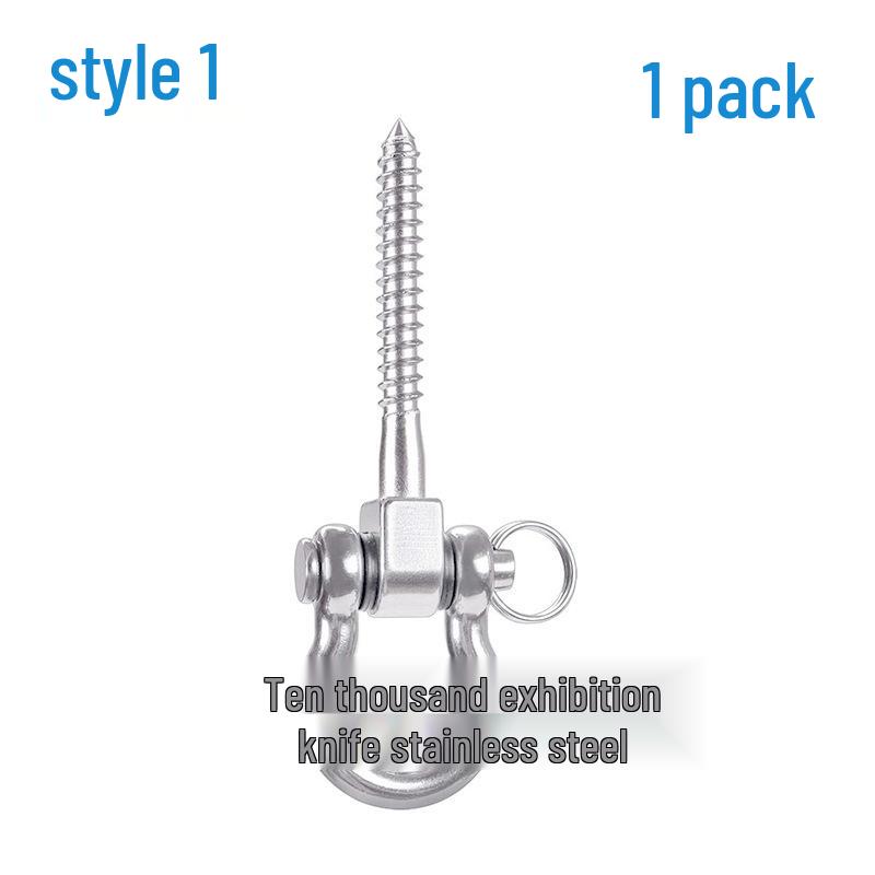 

Heavy Duty 180° Swing Hook Bracket for Yoga, Punch Bag, Hammock & Rope Style 1 [1 piece]