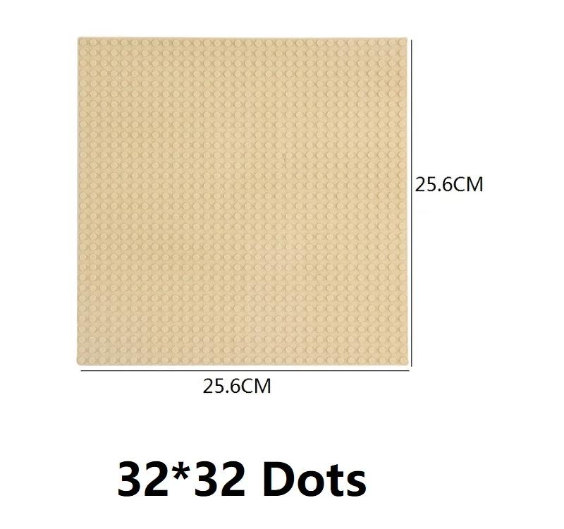 Single Double Sided Building Plates 32X32 16X16 16X32 Dots Diy Simulated Scene Building Block Base Compatible With Major Brands