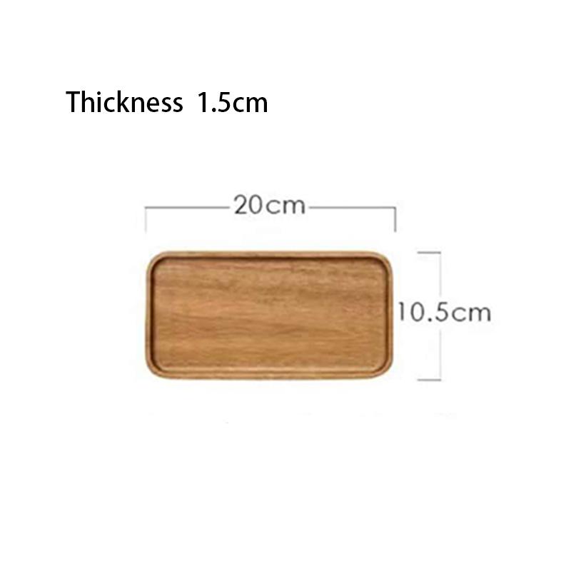 Leeseph Wooden Square Trays for Serving, Wooden Plates Serving Board for Cheese Appetizer Charcuterie Food Dessert Home Party