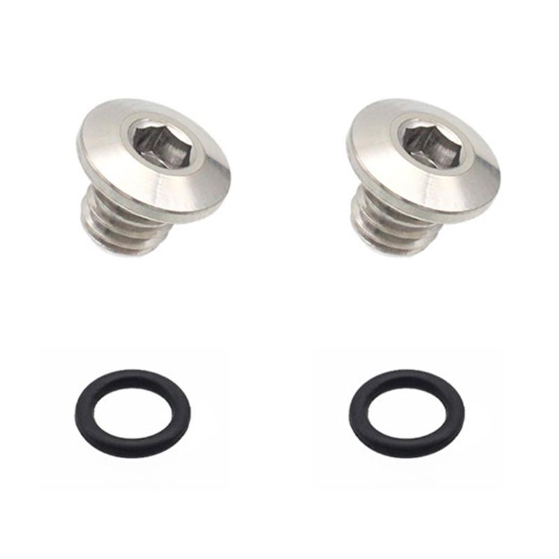 2lots Bicycles Brake Cylinders Fasteners Premium Bicycles Bleeds Valves Screws for Multiple Bicycles