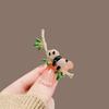 Chinese Style Panda Brooch To Prevent Exposure Bamboo Festival High Cheongsam Collar Pin Cute Cartoon Animal Corsage