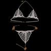 Handmade Sexy Jewelry Crystal Lingerie Chain Set for Women Bling Rhinestone Body Chain Beach Bikini Underwear Jewelry