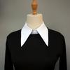1 Unisex Cotton-Blend Big Lapel Detachable Shirt-Style Collar – New Professional Design, All-Season Layering Accessory