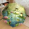 1PC Frog Pond Umbrella-8-Rib Reinforced, Automatic Open, Lightweight & Durable, Cute Fashion Accessory for Outdoor-P57