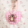 New Disney Strawberry Bear Series PVC Tote Bag, Shopping Bag, Shoulder Bag Women's Pink BMK-72842