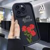 Red Rose Is Suitable for Iphone16pro Mobile Phone Case Apple 15 Foreign Trade 1413promax New 12x11.