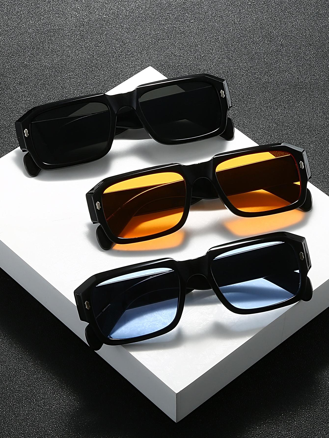 

1Pc Retro Square Fashion Glasses Set for Men and Women - Perfect for Parties, Outdoor Activities and Photography Props