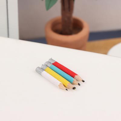 8 Adet 1:6 Bebek Evi Minyatür Kalem Mini Renkli Kalem Model Okul Malzemeleri Çocuklar Rol Yapma Oyuncakları Bebek Evi Dekor Aksesuarları