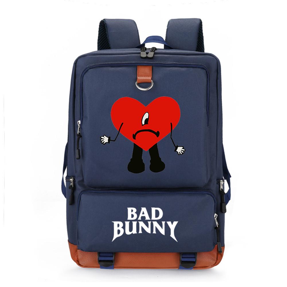 Ins Internet Celebrity Popular Singer Bad Bunny Backpack School Bag Computer Bag