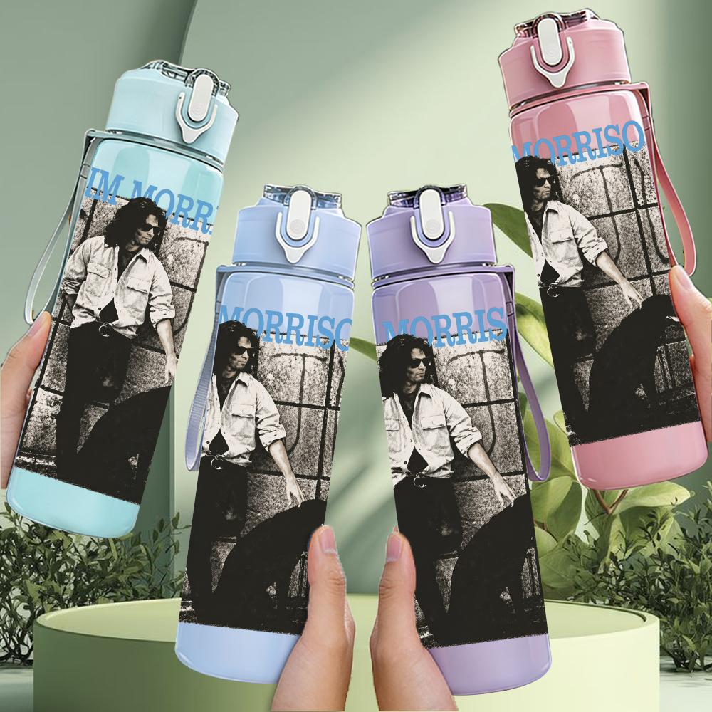 1PC Vintage Black White Band Poster Print 750ml Portable Sports Water Bottle Leakproof Gym Outdoor Travel Drink Cup