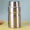 500/750ml Stainless Steel Insulated Food Jar with Spoon, Vacuum Thermal Lunch Container for Soup Porridge