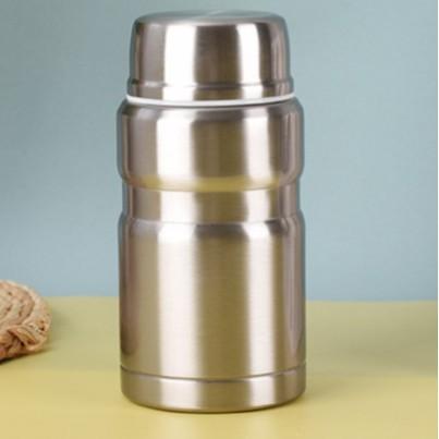 500/750ml Stainless Steel Insulated Food Jar with Spoon, Vacuum Thermal Lunch Container for Soup Porridge