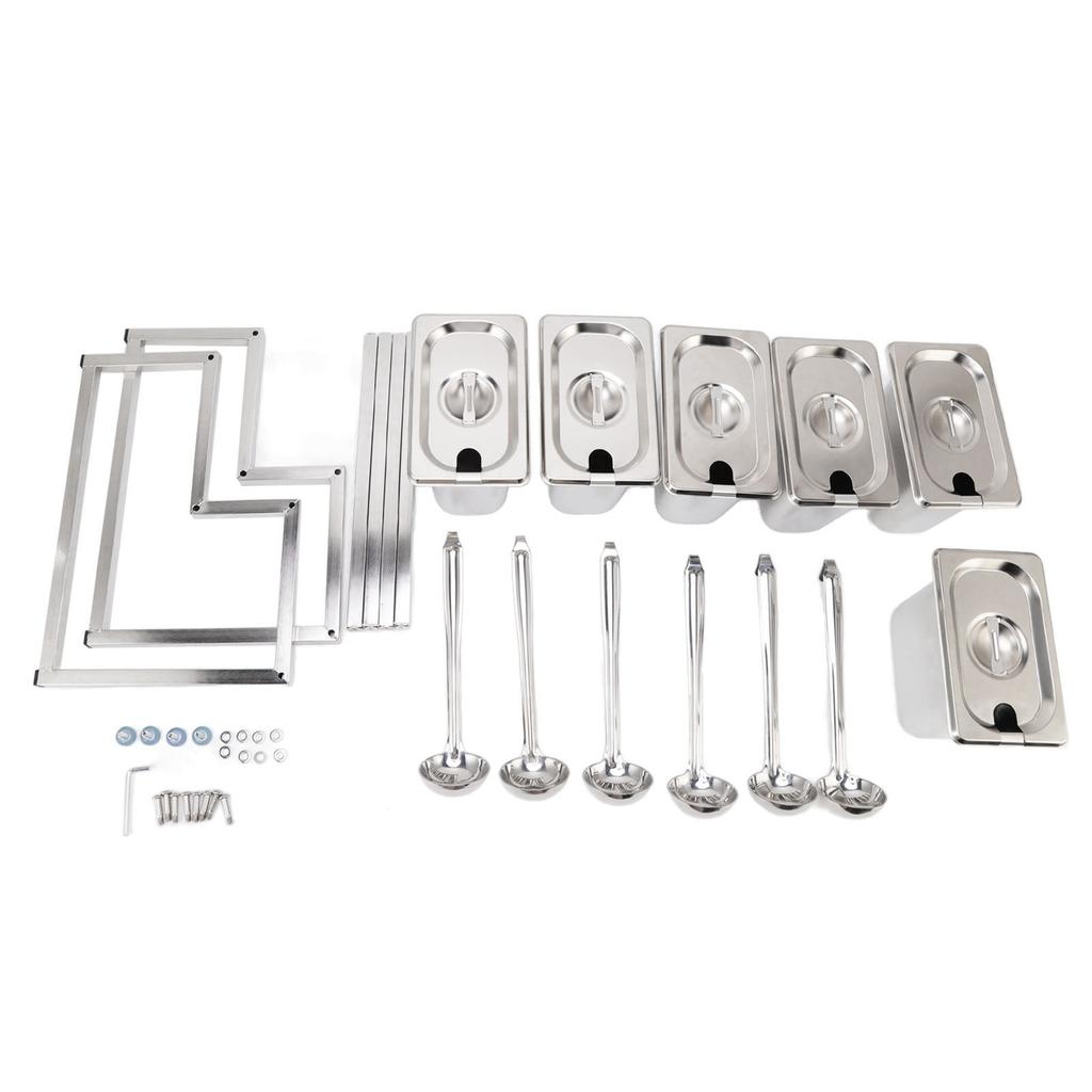 Jam Organizer Stand Detachable Polished Rust Resistant Integrated Stainless Steel Condiment Station