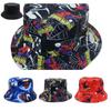 European And American Spider-man Cartoon Printed Cotton Fisherman Hat Sun Hat