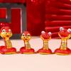 4pcs Cute Mini Lucky Snake Figurine Zodiac Snake Small Snake Ornament  Spring Festival