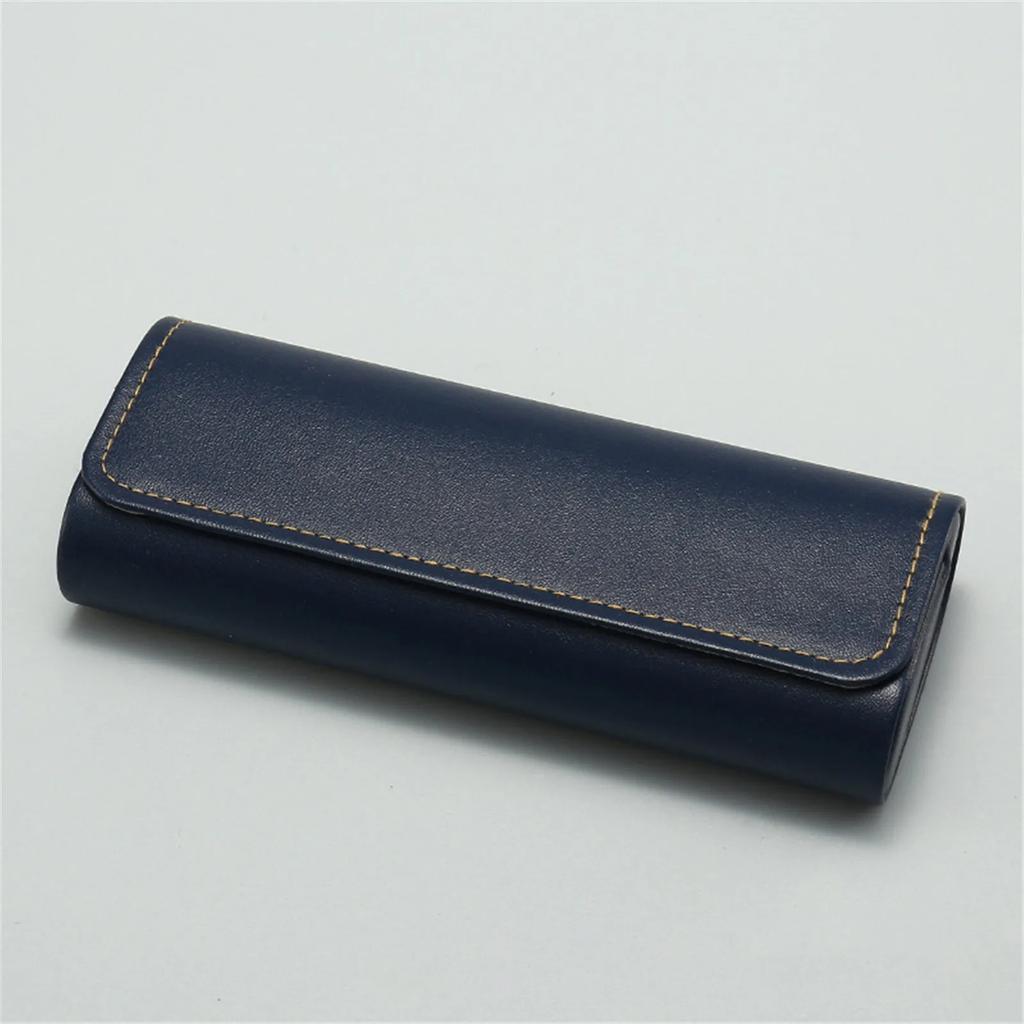 PU Leather Glasses Case - Hard Protective Holder for Sunglasses/Reading Glasses, Portable Travel Organizer (Unisex).