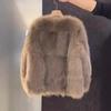 Herbst und Winter Umweltfreundlicher Pelz Pelzmantel Damen Mittel und Lang Verdickt Warm Leichter Luxus Fuchspelzmantel