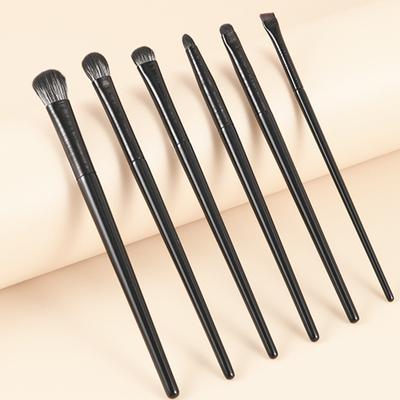 6Pcs/setNatural Eye Makeup Brushes Set Eyeshadow Brush Eyebrow Contour Eyeliner Brush Women Eyes Cosmetic Blending Detail Make Up Tools