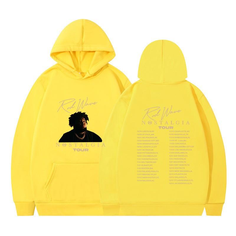 Famous Rapper Rod Wave Hoodie Street Style Y2K Men'S And Women'S Hoodie Harajuku Casual Pullover With Plush Trendy Printed Hoodi
