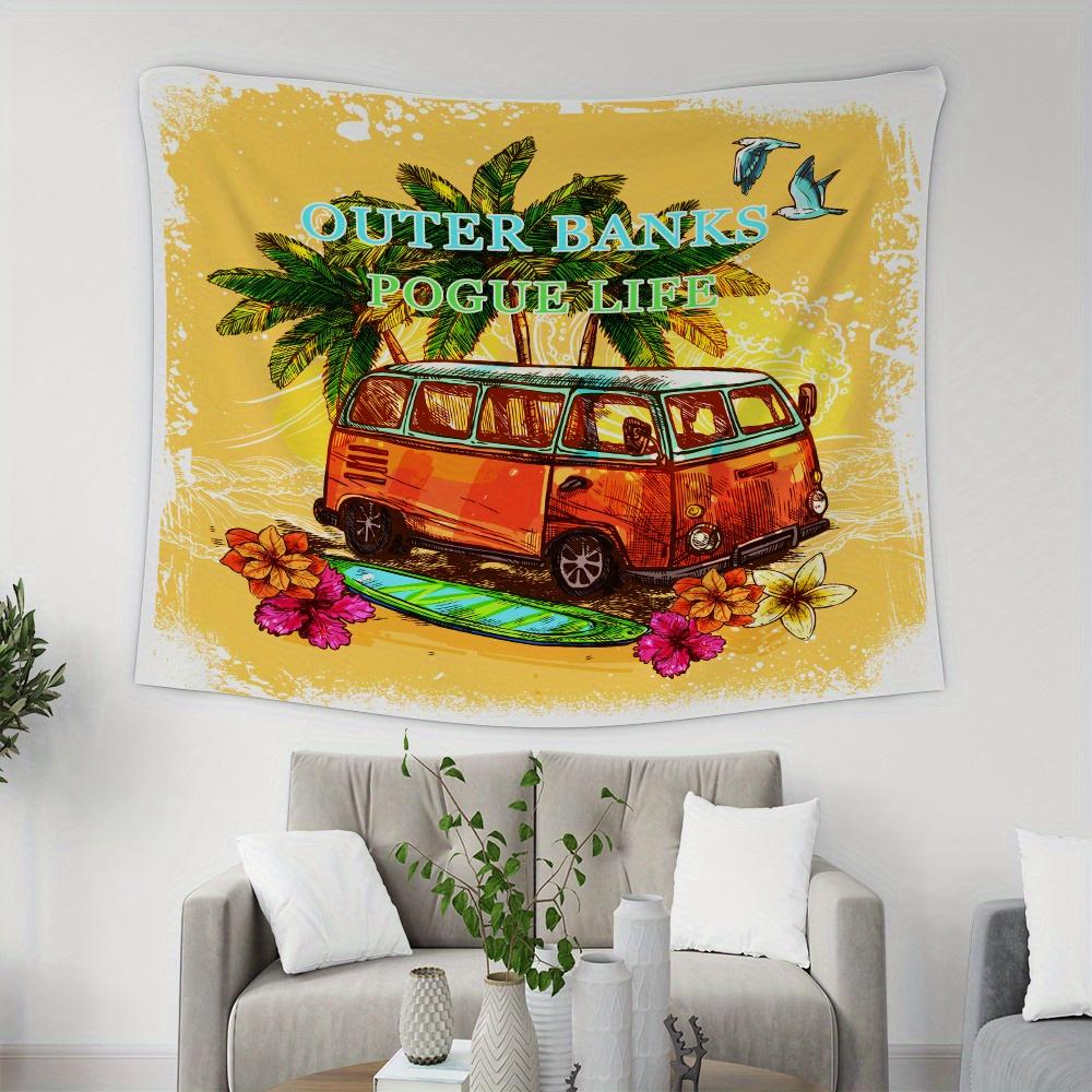 Outer Banks Pogue Life Tapestry 2D Single Print Vibrant Stylish Durable Tapestry Home Living Room Bedroom Dorm Beach Vibe Decor 74x94cm(29x37in)